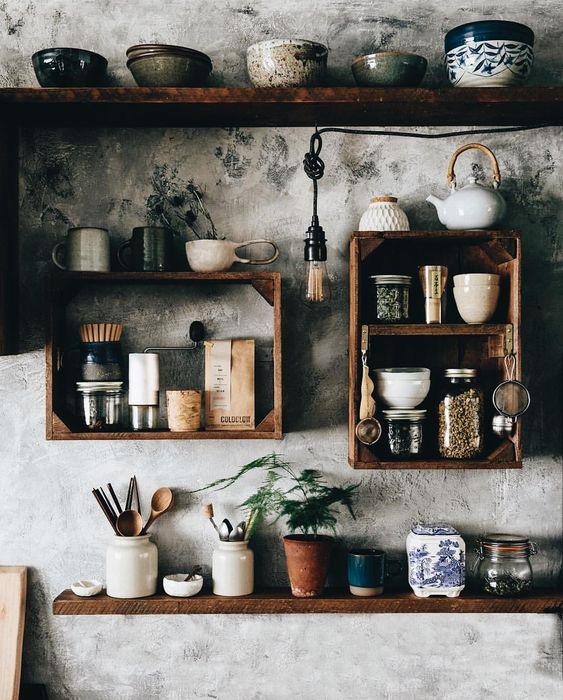 15 Attracting Open Kitchen Shelves Styles You Are Looking For