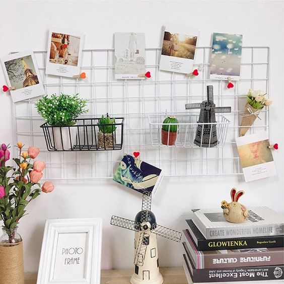 15 Stunning Wire Grid Wall Decoration Ideas To Beautify Your House