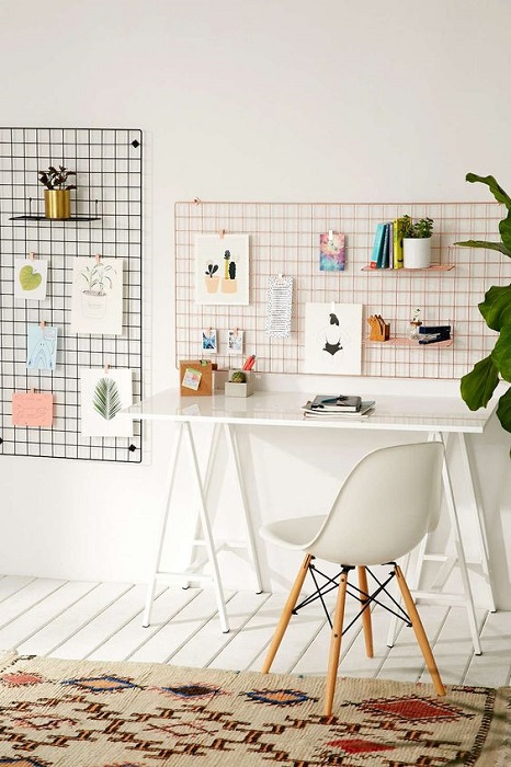 15 Stunning Wire Grid Wall Decoration Ideas To Beautify Your House