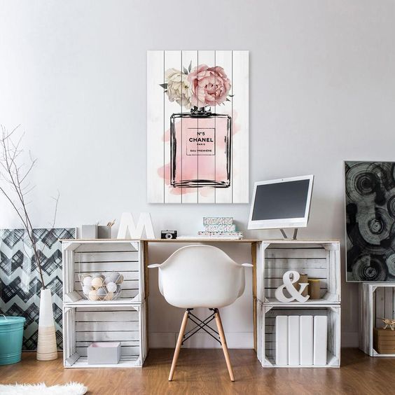 Smart Ways To Decorate Home Office Interior For Women Incredibly
