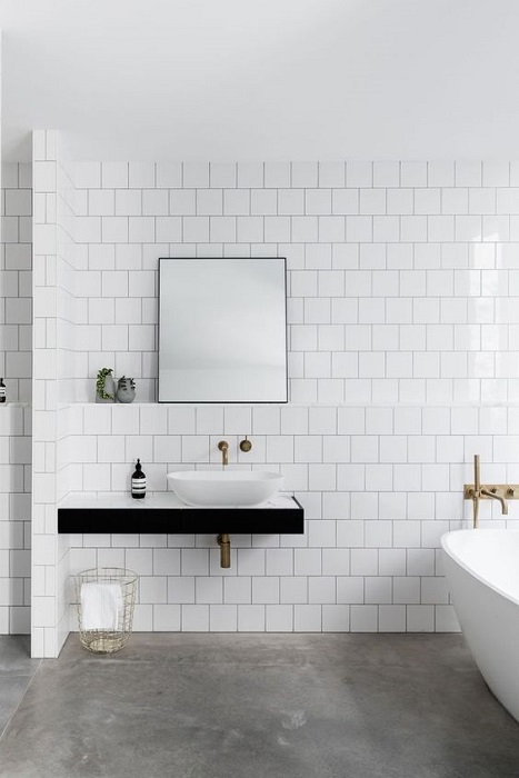 Get 15 Amazing Black And White Bathroom Interior Ideas Applied At Home