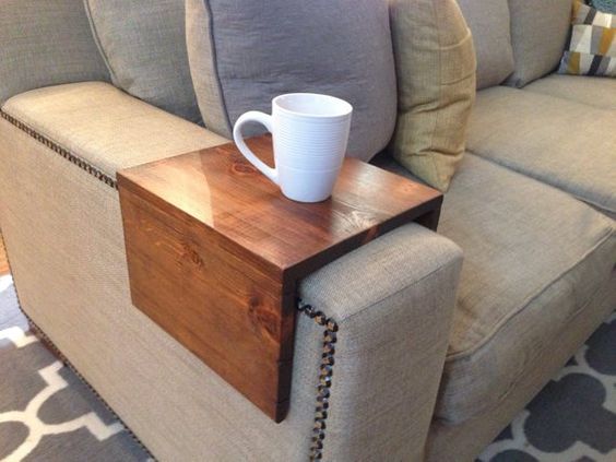 Here 10 Incredible Sofa Arm Table DIY Ideas You Must See!