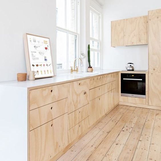 Inspiring Modern Japanese Kitchen Design Ideas Combined Soft Wooden Material In It